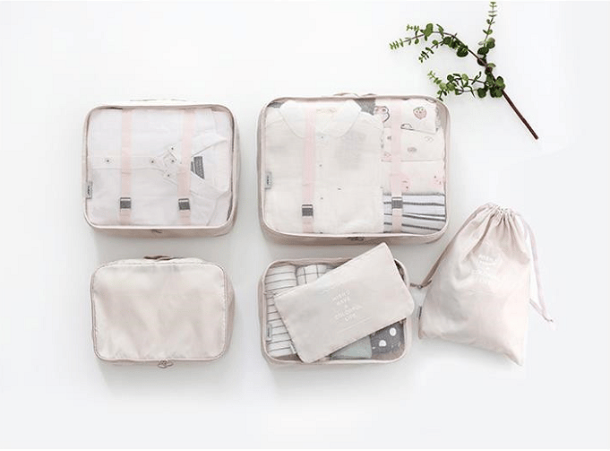 ✈6 pieces portable luggage packing cubes🧳