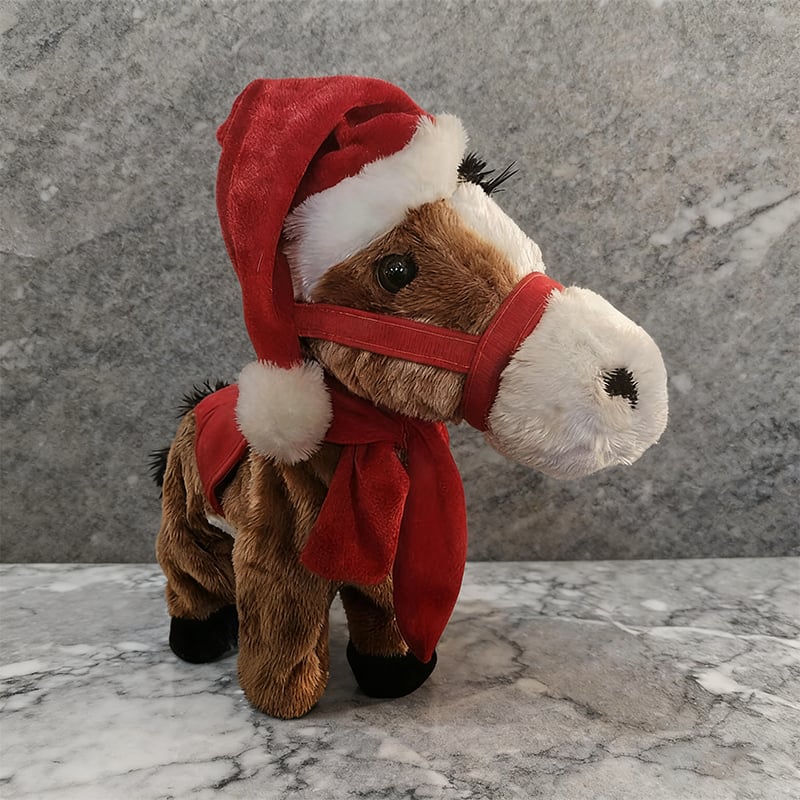 🏆Hot Sale⚡2025 Animated Plush Horse – Walking Toy for Christmas & Gifts