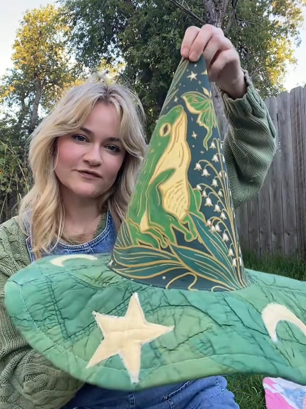 🔥The Quilted Witch Hat | Handcrafted Folk Art Hat