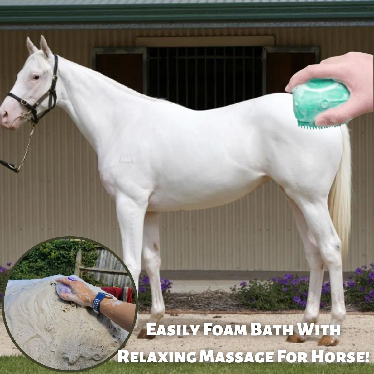 💥 🧼🧼Bathroom 🐶Horse Dog Cat🐱 Bath Brush Massage Gloves Soft Safety Silicone Comb Pet Accessories❤️