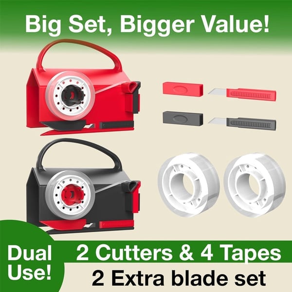 Sakerplus Wrapping Paper Cutter And Dispenser Set