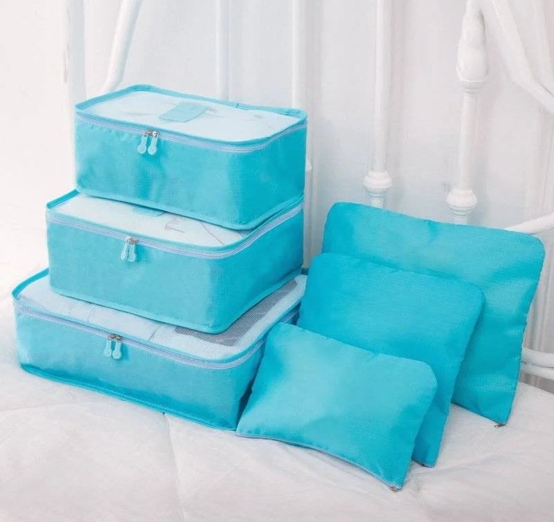 ✈6 pieces portable luggage packing cubes🧳