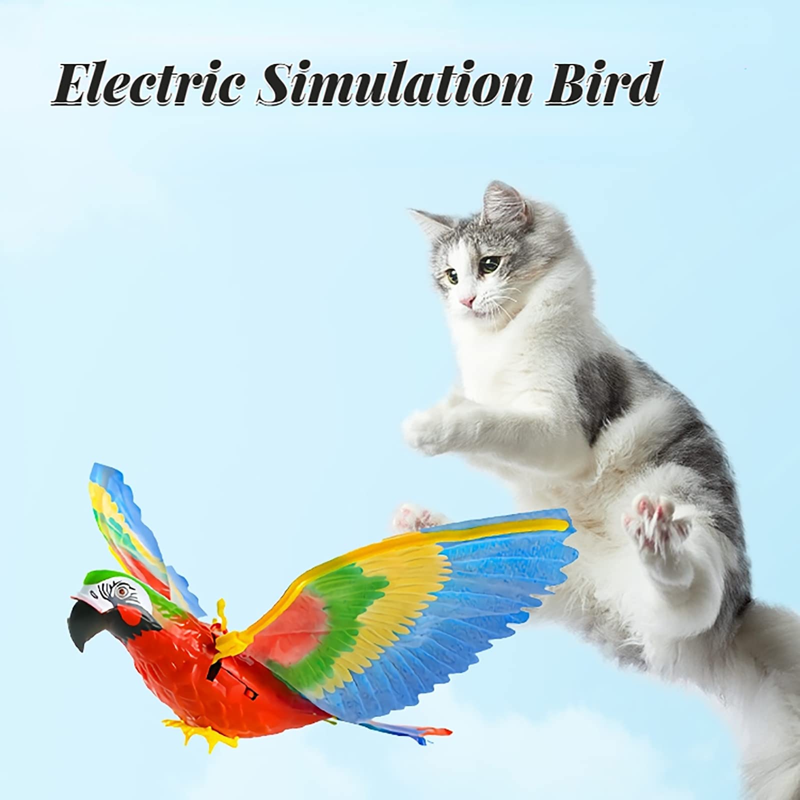 ⚡ Promotion - Automatic Moving Simulation Bird Interactive Cat Toy for Indoor Cats
