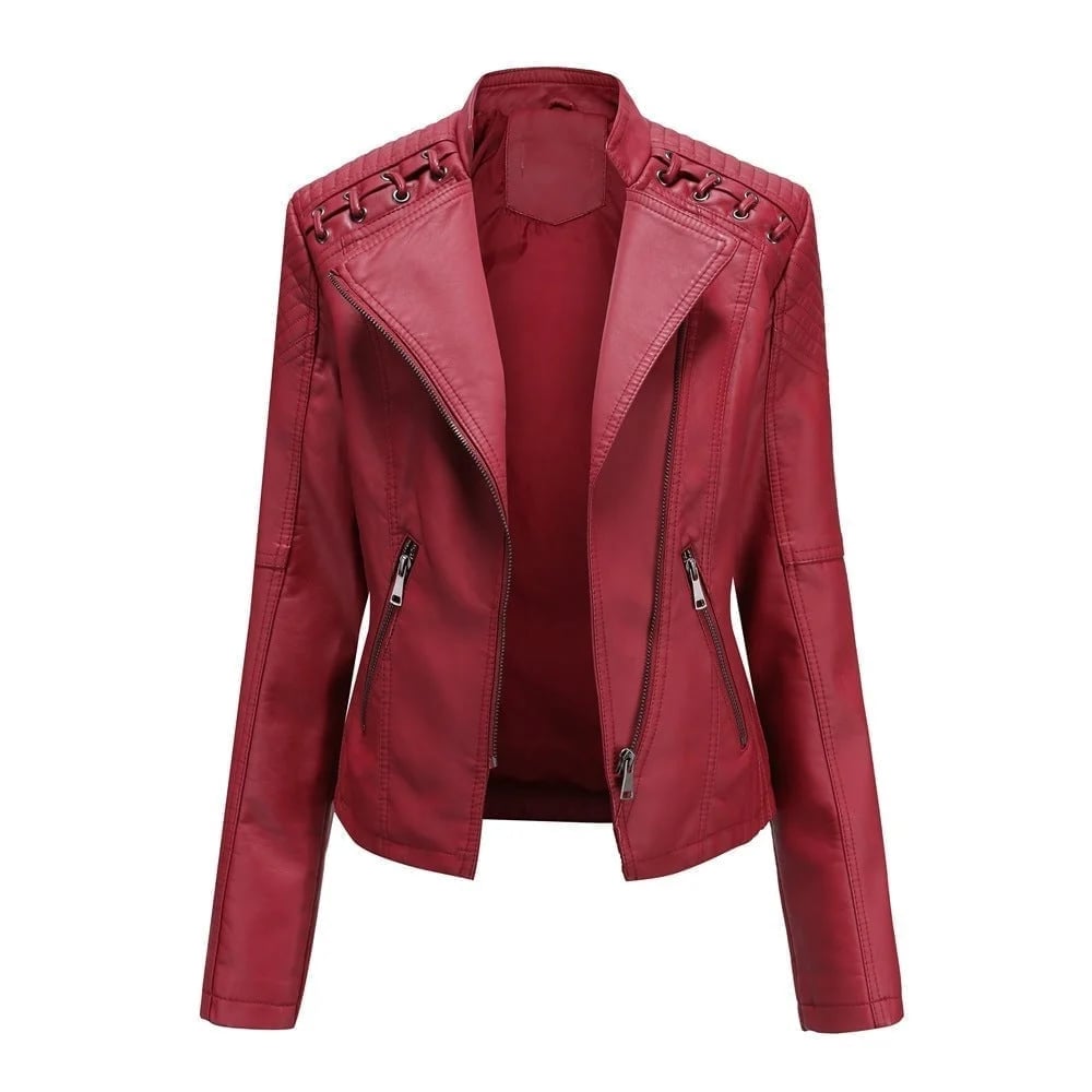 (🔥HOT SALE🔥) - Washed Leather Jacket