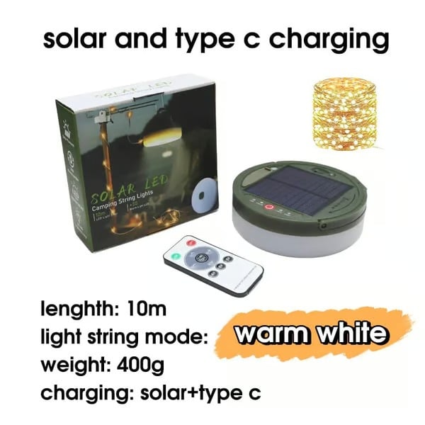 🔥Outdoor Waterproof Portable Stowable String Light