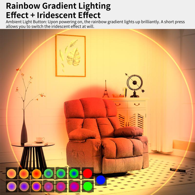 Smart LED Night Light with Motion Sensor, RGB Gradient Dimmable, USB Rechargeable, Magnetic, for Multiple Indoor Scenes