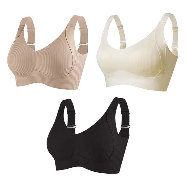 🔥Women's Ribbed  Adjustable Wireless Bra