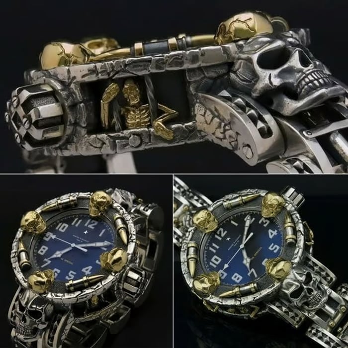 🔥Mysterious Forbidden Bullet Skull Wrist Watch