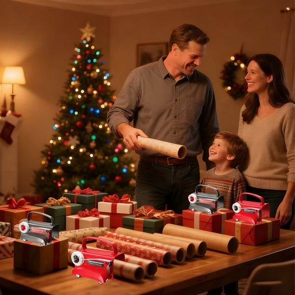 Sakerplus Wrapping Paper Cutter And Dispenser Set