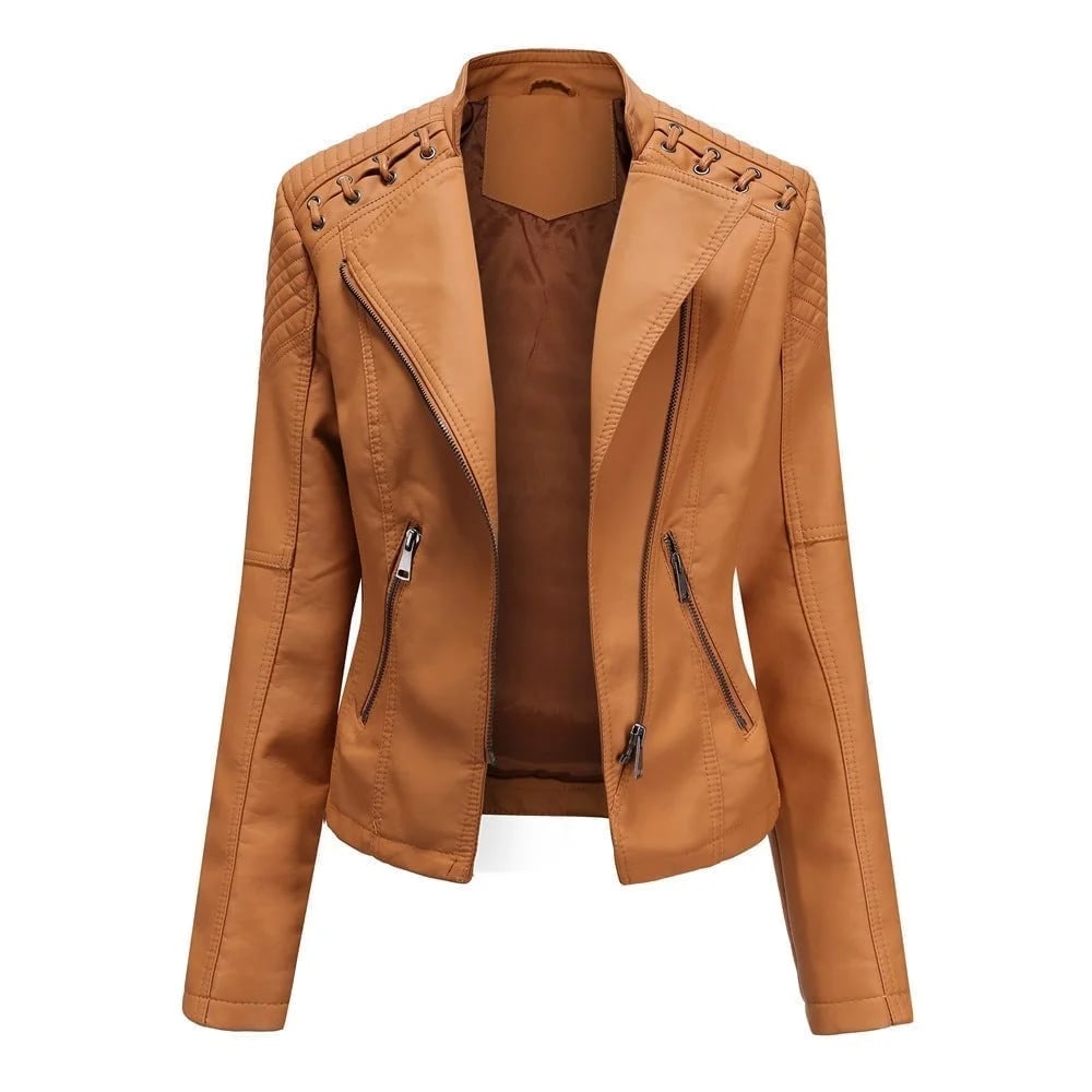 (🔥HOT SALE🔥) - Washed Leather Jacket