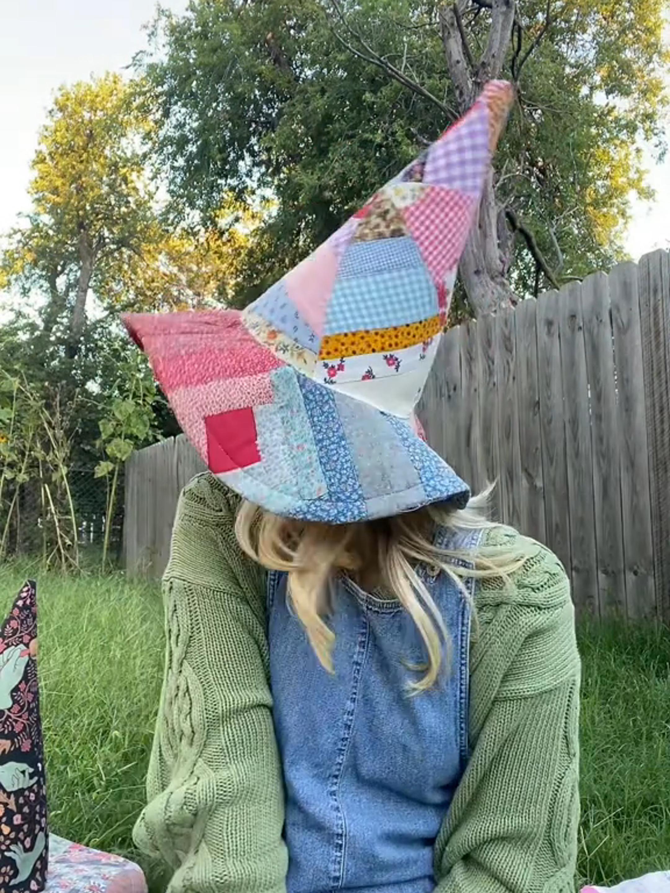 🔥The Quilted Witch Hat | Handcrafted Folk Art Hat