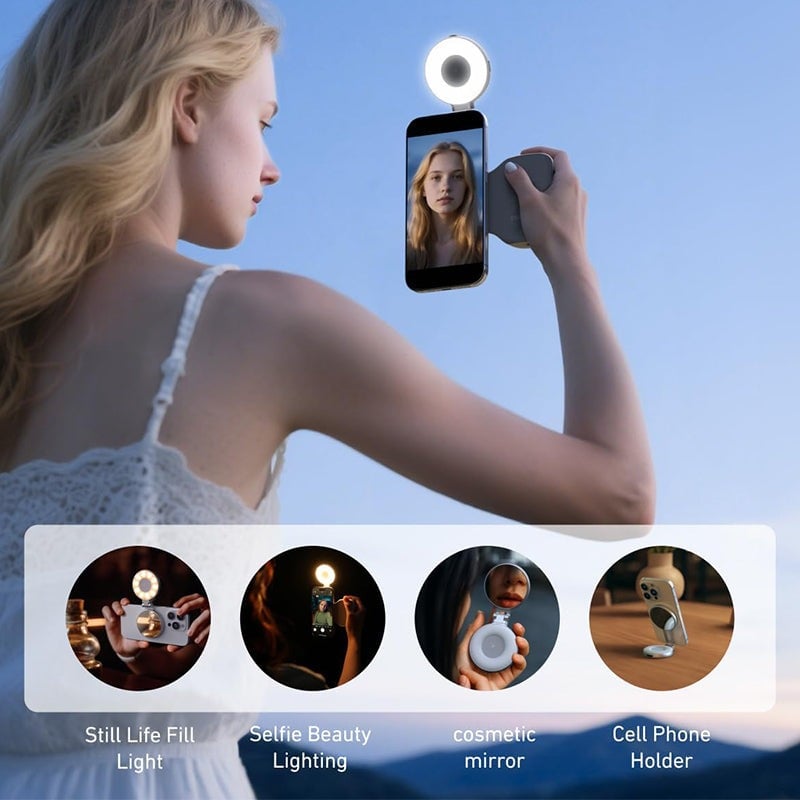 Magnetic 3-in-1 Selfie & Beauty Light